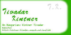 tivadar kintner business card